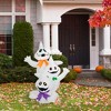 Northlight LED Lighted Inflatable Ghost Trio Outdoor Halloween Decoration - 3.5' - 3 of 4
