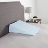 Hastings Home Memory Foam Wedge Pillow With Rayon Cover - Blue - image 4 of 4