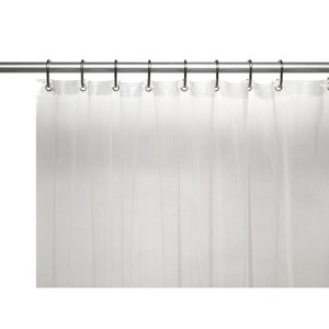 Carnation Home Fashions 8 Gauge Vinyl Shower Curtain Liner with Weighted Magnets and Metal Grommets - 72x72" - 1 of 4