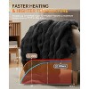 Heated Blanket Throw,50"x60" Faux Fur Heated Throw with 4 Heat Settings,Soft Bubble Electric Blanket with 4 Hours Auto-Off - 4 of 4