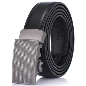 Gallery Seven - Men's Repeated Block Leather Ratchet  Belt - 1 of 3