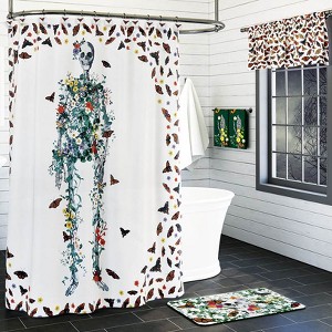 The Lakeside Collection Skeleton with Butterflies Bath Collection - Set of 12 Shower Hooks - 1 of 4