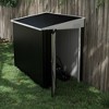 NicBex 4x8 Ft Outdoor Storage Shed with Lockable Door and 2 Air Vents for Backyard Garden,Patio,Black - 2 of 4