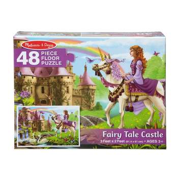 Melissa And Doug Fairy Tale Castle Jumbo Floor Puzzle 48pc