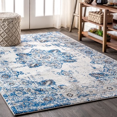 Modern Persian Boho Vintage Medallion Area Rug  - JONATHAN Y