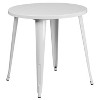 Flash Furniture Commercial Grade 30" Round Metal Indoor-Outdoor Table Set with 4 Cafe Chairs - 3 of 4