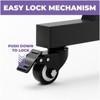 Liquid Stands Keyboard Stand Caster Wheels Set of 4 Replacement Locking Heavy Duty Wheels with Brake - Piano Stand Parts and Accessories - 3 of 4