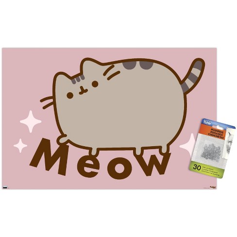 Trends International Pusheen - Meow Unframed Wall Poster Print Clear Push  Pins Bundle 14.725 X 22.375 : Target