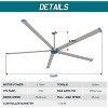 AMERLIFE Industrial Outdoor Ceiling Fan, Energy Efficient Commercial Ceiling Fan with DC Motor and Wall Control - 2 of 4