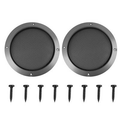 2 Pack uxcell a16010800ux0165 2pcs 6 inch Car Speaker Mesh Sub Woofer Subwoofer Grill Dust Cover 
