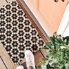 1'6"x2'6" Mosaic Design Woven Door Mat Black - Novogratz By Momeni: Indoor Outdoor Coir Front Doormat, Bohemian Style - 4 of 4