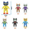 PICASSO-TILES 6PC Pete The Cat Characters Theme Set Magnetic Tiles, Building Blocks, STEM Toys for Kids 3+ - 4 of 4