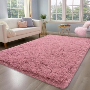 LOVEVOOK 5x7 Feet Area Rugs for Living Room Bedroom, Non-Slip Fluffy Soft Shag Rug, Plush Carpet for Home Dorm Decor Aesthetic - 1 of 4