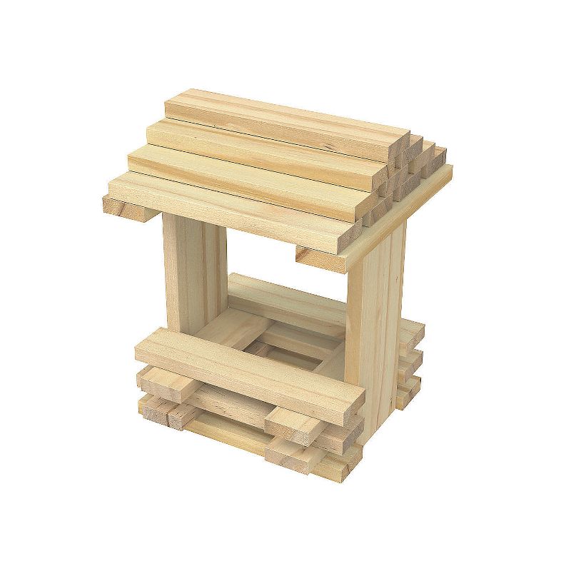 MindWare Keva Brain Builders Deluxe Wooden Plank Set - Building Blocks -123 Pieces, 4 of 5