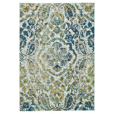 5'X8' Medallion Woven Area Rugs Azure - Weave & Wander