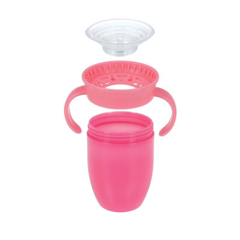 Nuby 7oz 2 Handle 360 Cup - Girl - 3pk, 4 of 9