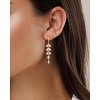 Cubic Zirconia Earrings - 14K Gold Plated Cubic Zirconia CZ Wedding Earrings for Women Bridal Bridesmaid - 2 of 4