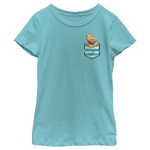 Girl's Winnie the Pooh Bear in the Pocket T-Shirt - 1 of 4