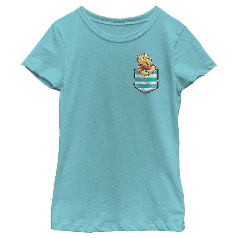 Girl's Winnie the Pooh Bear in the Pocket T-Shirt, 1 of 5