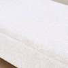 GlasFlength Ottomans and Benches Plush Fleece Storage Bench with Hidden Compartment for Living Room Bedroom, White, 47.24"*16.93"*17.72" - 3 of 4