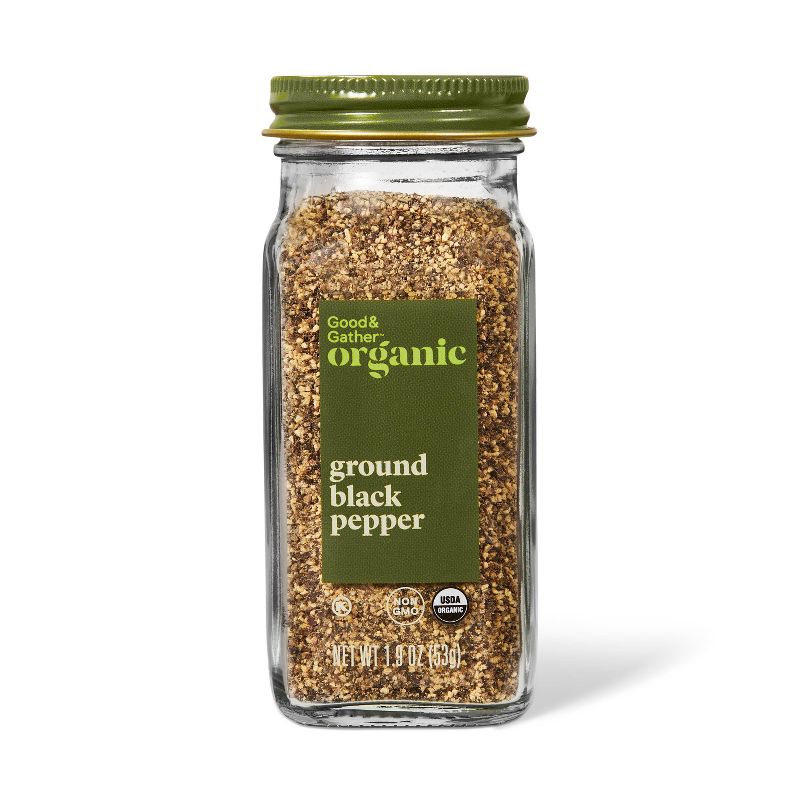 Organic Ground Black Pepper - 1.9oz - Good &#38; Gather&#8482;, 1 of 4