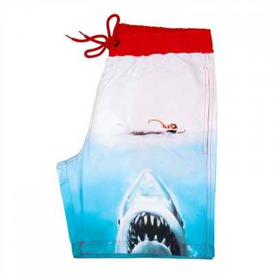 JAWS Mens Jaws Swimmer Movie Poster Board Shorts - Medium — фото 2