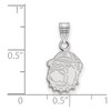 Black Bow Jewelry 10k White Gold Georgetown Hoyas NCAA Small Pendant - 2 of 3