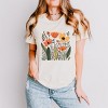 Simply Sage Market Orange Wildflowers Short Sleeve Tee - 2 of 4