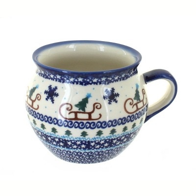 Blue Rose Polish Pottery Noel Nights Bubble Mug