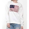 Women's God Bless American Flag Sequin Sweatshirt - Why Dress - 4 of 4
