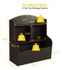 3-Tier Toy Storage Cabinet and Bookcase with Cubby Organizer, Modern Kids Shelf for Playroom - 3 of 4