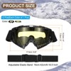 Unique Bargains Windproof Mountaineering Sky Diving Skiing Dirt Bike Goggle 2 Pcs - 2 of 4