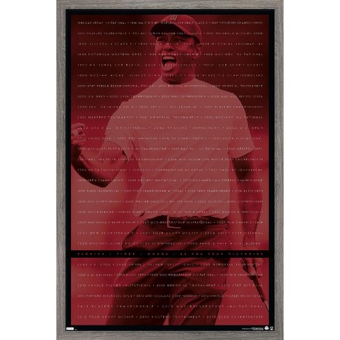 Trends International Tiger Woods - Victories Framed Wall Poster Prints - image 1 of 4