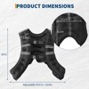 Weighted Vest, Weight Vest with Reflective Stripe and Pocket for Home Gym,Workout, Strength Training - 2 of 4