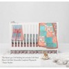 Bacati - Paisley Sophia Coral Aqua 4 pc Crib Bedding Set with Diaper Caddy - 3 of 4