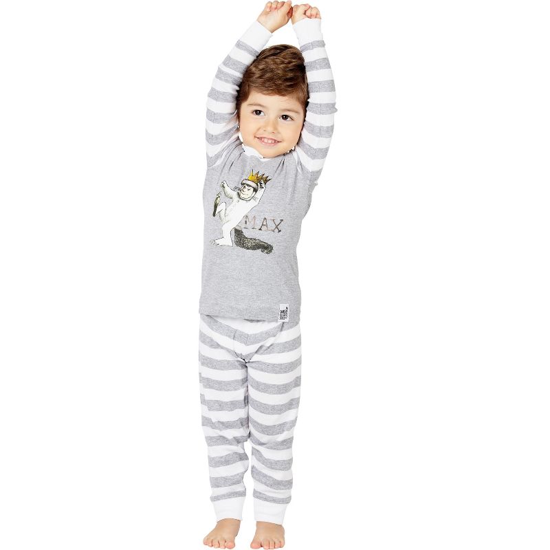 Where The Wild Things Are Boys Toddler Max Cotton Pajama Set, 3 of 6
