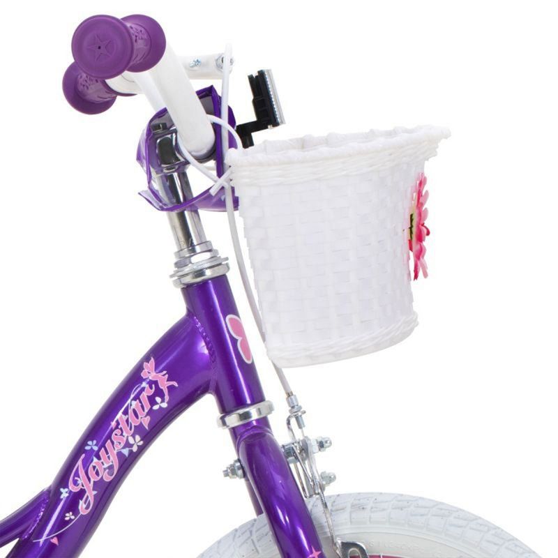 Joystar Fairy Kids Beginner Bike with Removable Training Wheels and White Handlebar Basket for Ages 2 to 4, 3 of 7