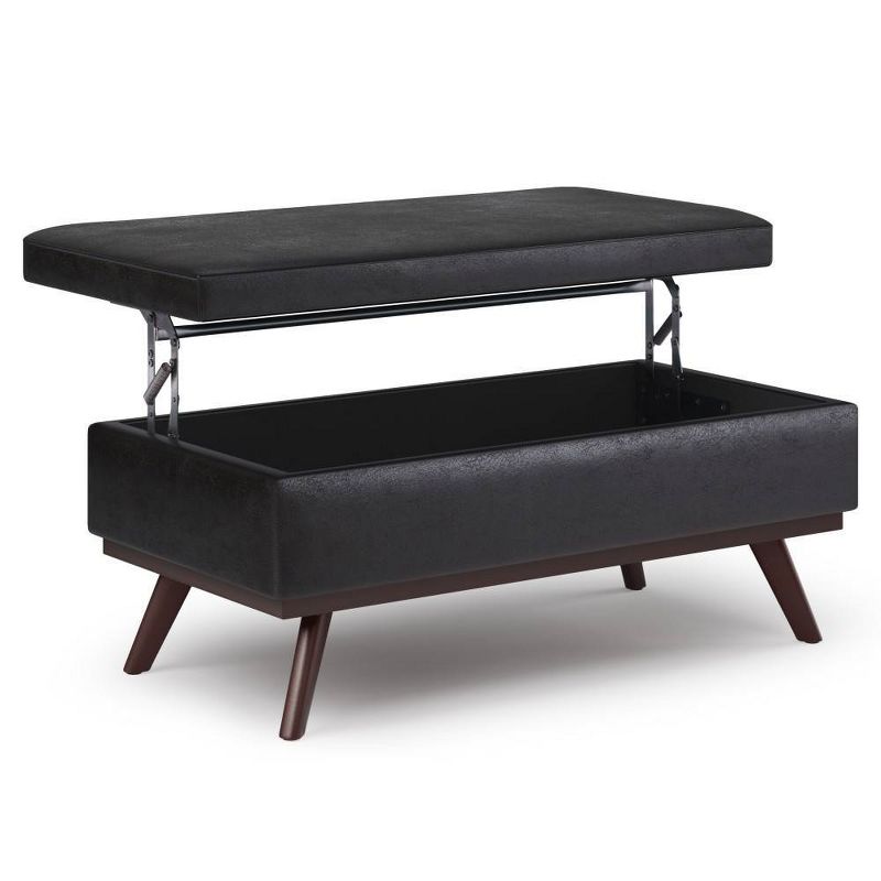 Large Ethan Lift Top Coffee Table Storage Ottoman - WyndenHall, 2 of 10