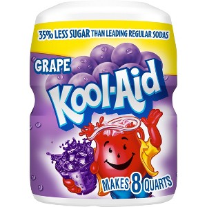 Kool-Aid Sugar-Sweetened Grape Artificially Flavored Powdered Soft Drink Mix, 19 oz Canister (Pack of 4) - 1 of 1