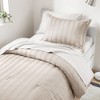 Kieran Striped Reversible Pintuck Pleated Comforter Set - 4 of 4