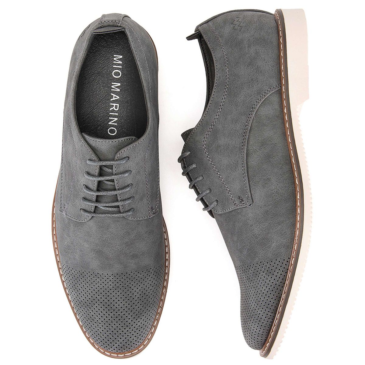Mio Marino - Men's Oxford Casual Suede Shoes - thumbnail 3