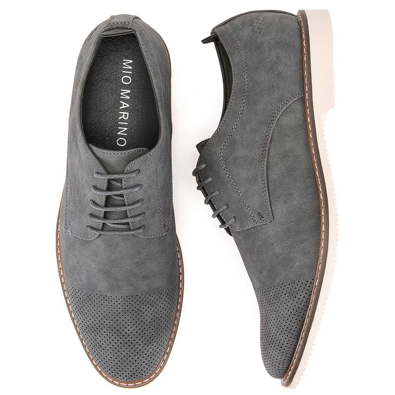 Mio Marino - Men's Oxford Casual Suede Shoes, 3 of 8