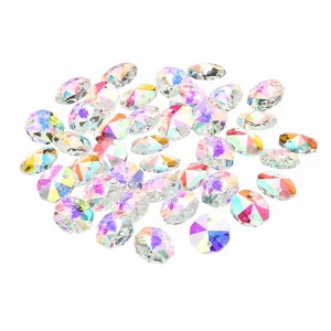 Unique Bargains Crystal Pendants Teardrop Beads for DIY Lamp Arts Crafts Decoration 40 Pcs - 1 of 4