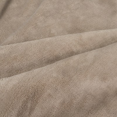 Taupe Fleece Wearable Blanket with Sleeves and Pocket