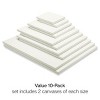 KINGART Stretched Canvas Multipack, 5 Sizes, 10-Pack - 3 of 4