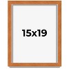 PosterPalooza | Flat Brown Picture Frame - UV Acrylic, Foam Board Backing, Hanging Hardware - 2 of 4