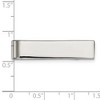 Black Bow Jewelry Stainless Steel Polished Short Tie Bar or Money Clip, 8 x 35mm - 3 of 4