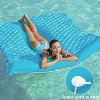 Jasonwell Floating Mat Pool Float - Giant Inflatable Water Mat for Pool, Lake & Beach, X-Large Lounge Raft for Adults & Kids (Blue) - 4 of 4