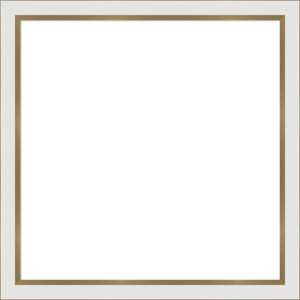 Amanti Art Eva White Gold Narrow Framed Magnetic Dry Erase Board - 1 of 4