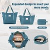 5-Piece Softside Luggage Set,Expandable Lightweight Suitcases with Spinner Wheels,Travel Duffel Bag and Toiletry Bag (20"/24"/28")-Cuddlewood - 3 of 4